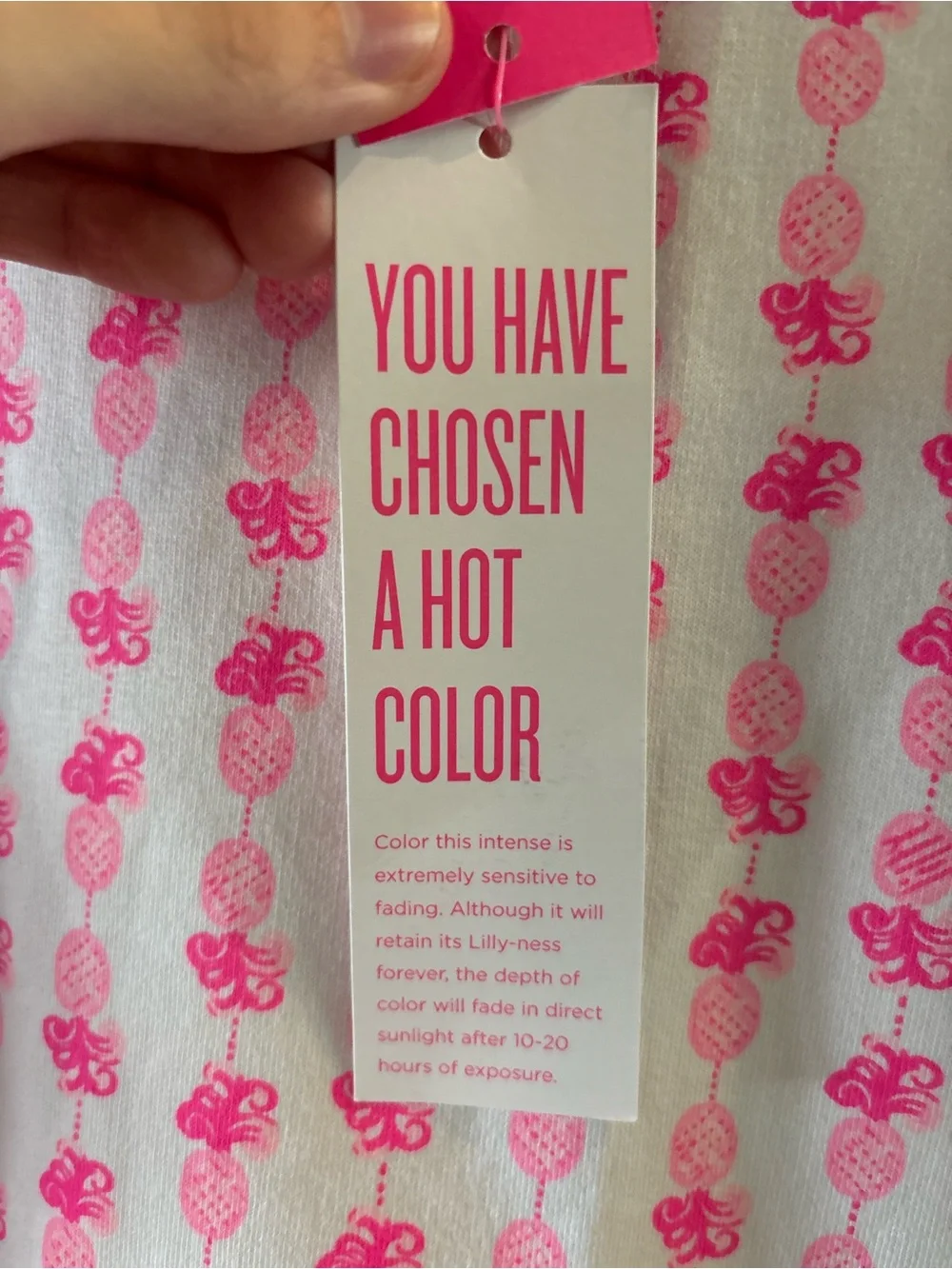 Lilly Pulitzer Pink and White Pineapple Knit Dress